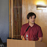 Danksagung Nachwuchspreis (Florian Barth, Freie Universität Berlin)