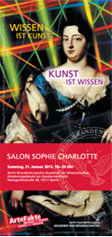 Salon Sophie Charlotte: Wissen ist Kunst – Kunst ist Wissen 