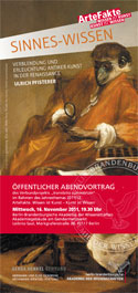 Ulrich Pfisterer: Sinnes-Wissen. Verblendung und Erleuchtung antiker Kunst in der Renaissance